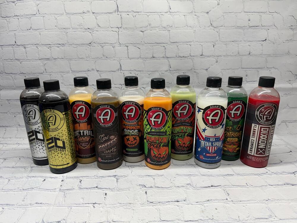Adam's Polishes LIMITED EDITION Detail Spray Interior Detailer Bottles 10